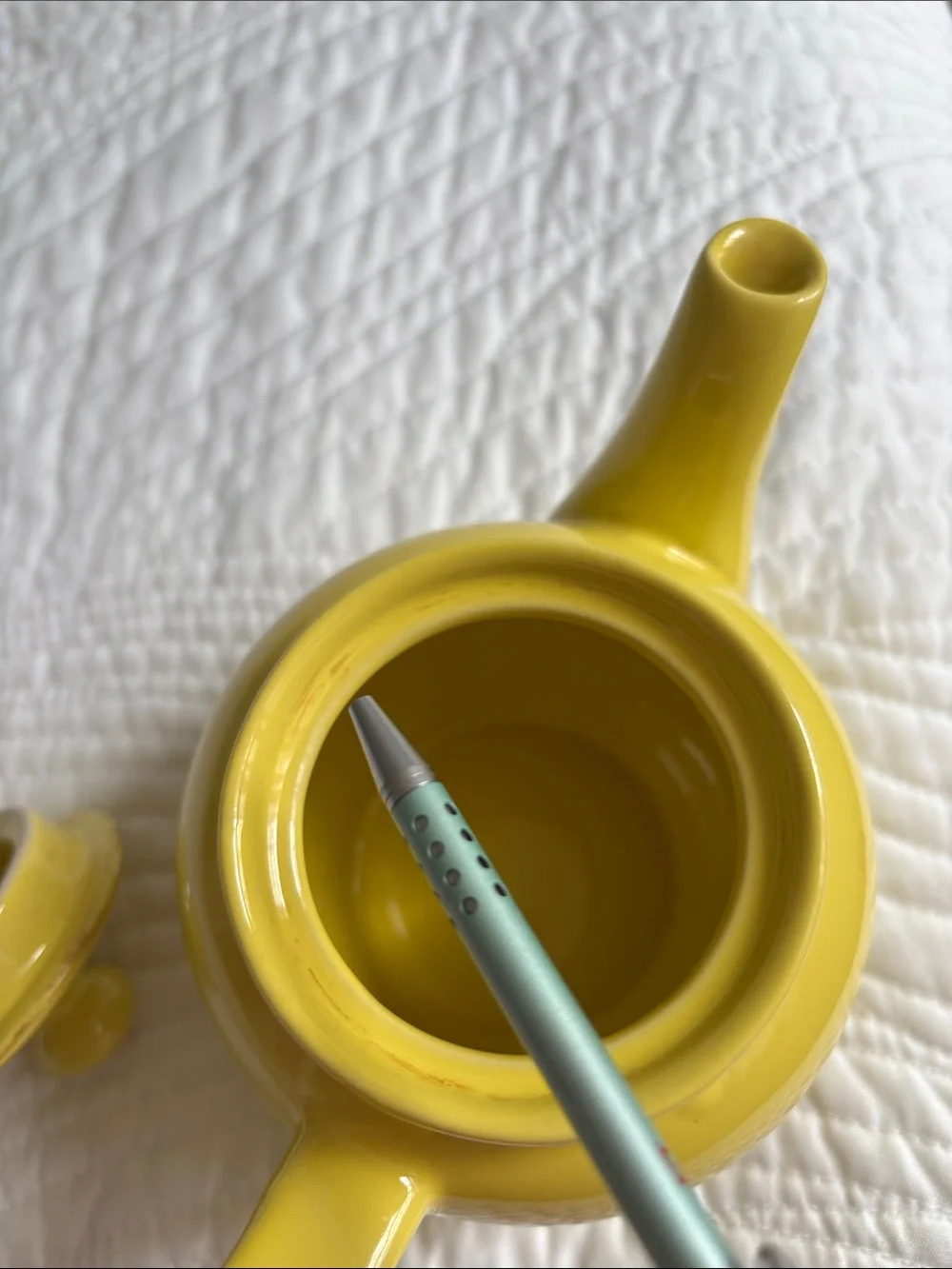 Bright Yellow Teapot Old Amsterdam Porcelain Works